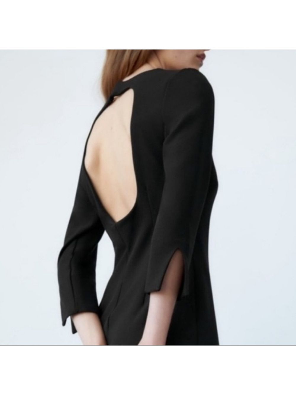 NWT Zara Square Neck Midi Dress, Size S - Picture 8 of 15